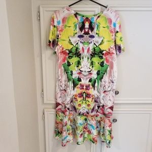 Prabal Gurung Floral Flutter Dress XL